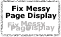 How to Fix Messy Page Display